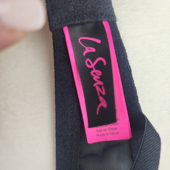 La SENZA Lace Underwire Bra No Padding Black & Blue 38DD - Picture 5 of 7